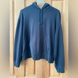 Women’s lightweight French Terry black hoodie